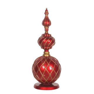 Finial Ornament Red/gold