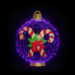 Christmas Ball Candy Cane