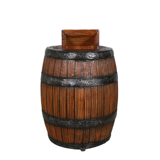 Barrel Trash Can