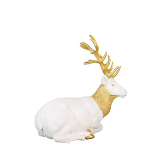 SITTING STAG (WHITE/GOLD)