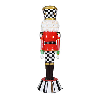 AMERICAN CHRISTMAS NUTCRACKER 9FT (BLACK AND WHITE