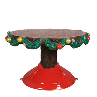 CHRISTMAS TREE TABLE (ORNAMENT AND LIGHT) - RED