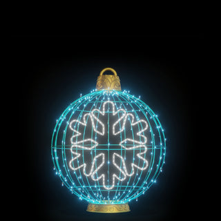 Christmas Ball "snowflake" (turquoise)