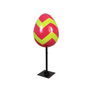 Easter Egg 60 cm w/Metal Plate (Stripe C)