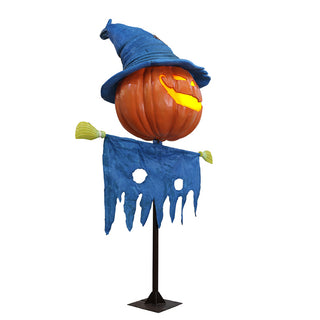 Giant Pumpkin Scarecrow "spooky"