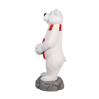 3.5 FT POLAR BEAR WITH SNOWBALL