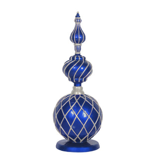 FINIAL (BLUE AND SILVER)