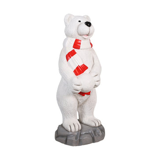 3.5 FT POLAR BEAR WITH SNOWBALL