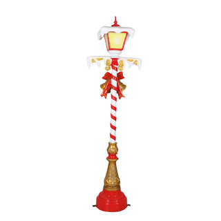 LAMP POST WITH LIGHTS 7FT. (RED)