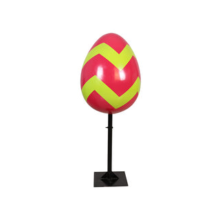 Easter Egg 60 cm w/Metal Plate (Stripe C)