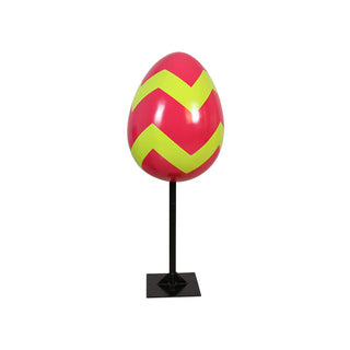 Easter Egg 60 cm w/Metal Plate (Stripe C)