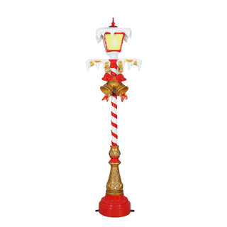 LAMP POST WITH LIGHTS 7FT. (RED)