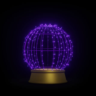 Snowglobe purple - standing 150cm