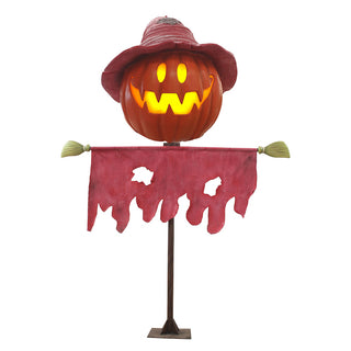 Giant Pumpkin scarecrow "Happy"