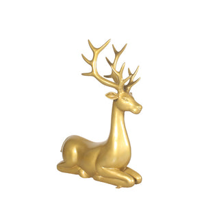Deer Sitting Statue Stag