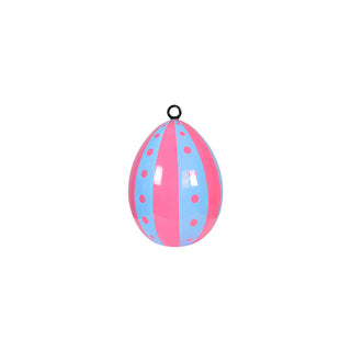Easter Egg 30 Cm Hanging (stripe And Polka F)
