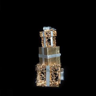 CHRISTMAS GIFT STACK (ALU/RESIN) SMALL (36V)