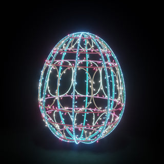 Easter Light Egg 2 (turquoise/white/pink)