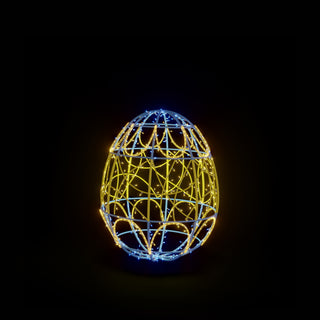 Easter Light Egg 3 (yellow Blue)